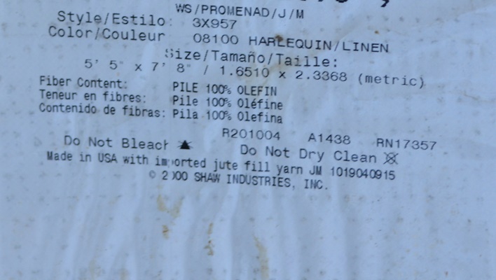 Two Shaw Industries Machine Made Area Rugs