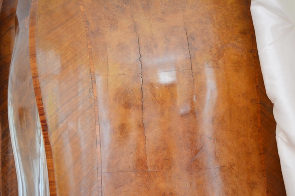 Antique Italian Louis XV Style Serpentine Wardrobe