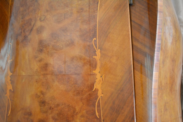 Antique Italian Louis XV Style Serpentine Wardrobe