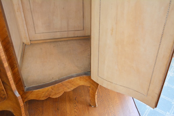 Antique Italian Louis XV Style Serpentine Wardrobe