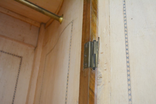 Antique Italian Louis XV Style Serpentine Wardrobe