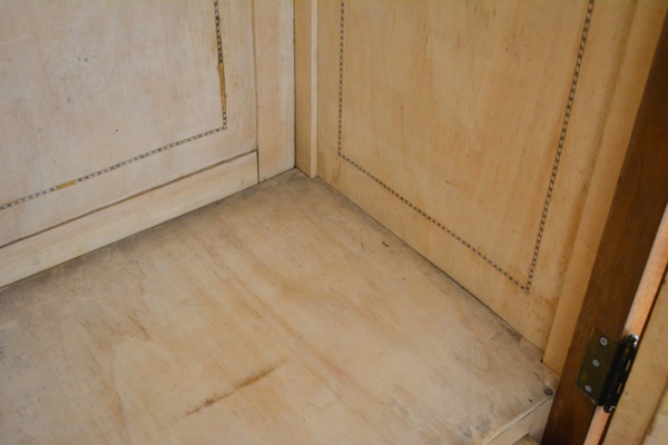 Antique Italian Louis XV Style Serpentine Wardrobe