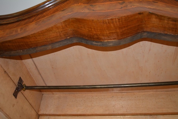 Antique Italian Louis XV Style Serpentine Wardrobe