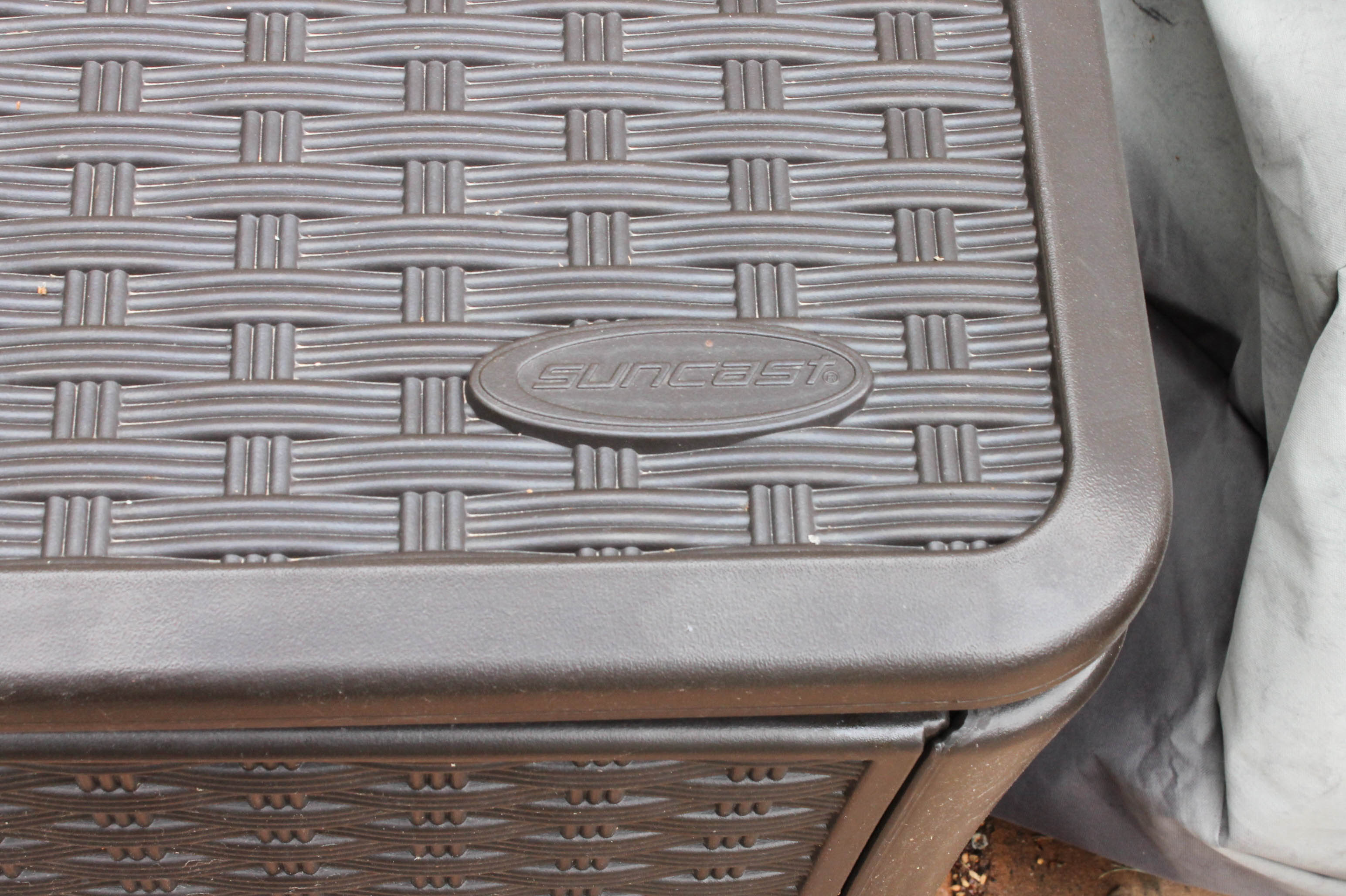 Pair of Suncast Large Outdoor Storage Bins