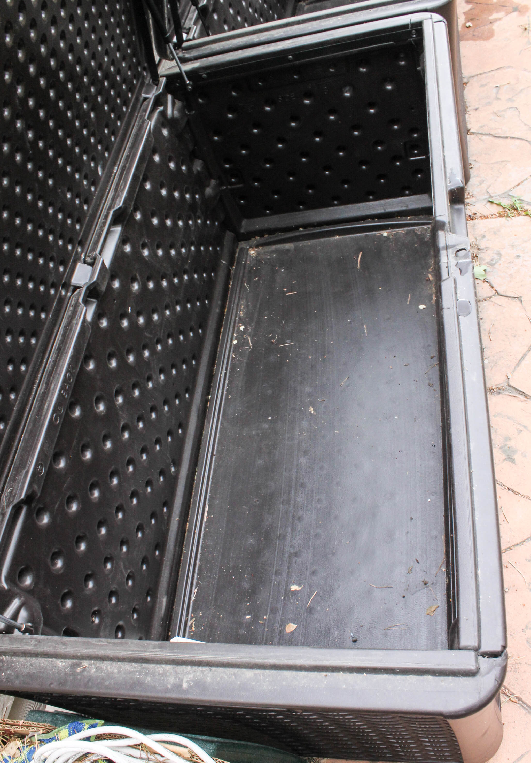 Pair of Suncast Large Outdoor Storage Bins