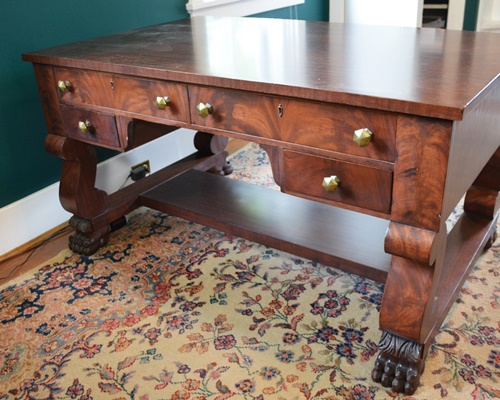 Antique Empire Style Partners' Desk