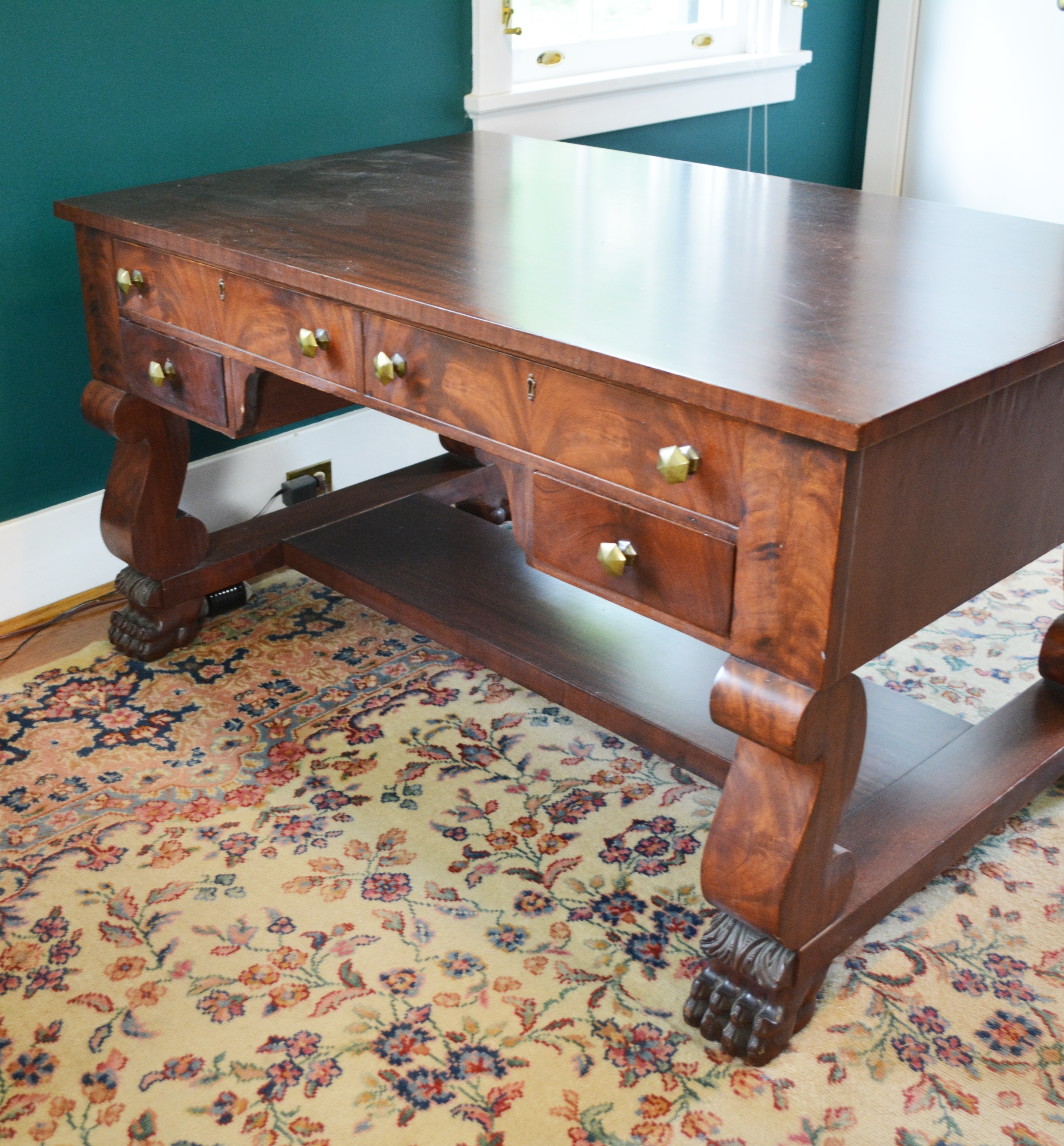 Antique Empire Style Partners' Desk