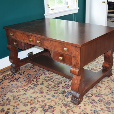 Antique Empire Style Partners' Desk