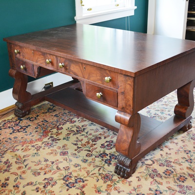 Antique Empire Style Partners' Desk