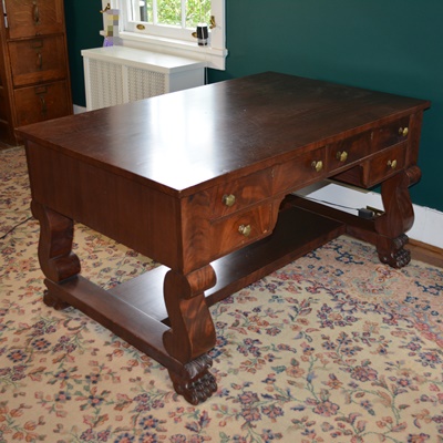 Antique Empire Style Partners' Desk