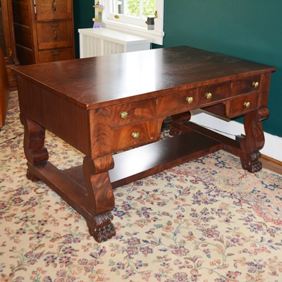 Antique Empire Style Partners' Desk