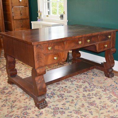 Antique Empire Style Partners' Desk
