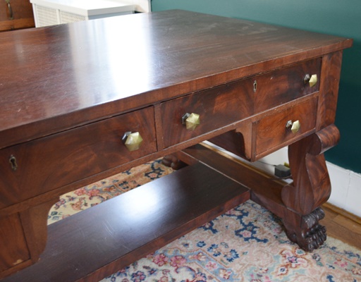 Antique Empire Style Partners' Desk