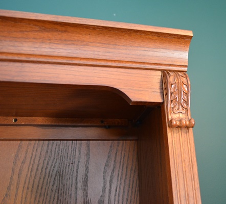 Divided Six High Wood Bookcase