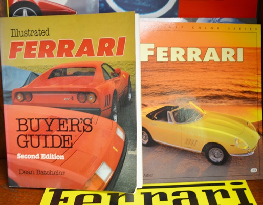 "Ferrari Buyer's Guide" and Other Ferrari Theme Books