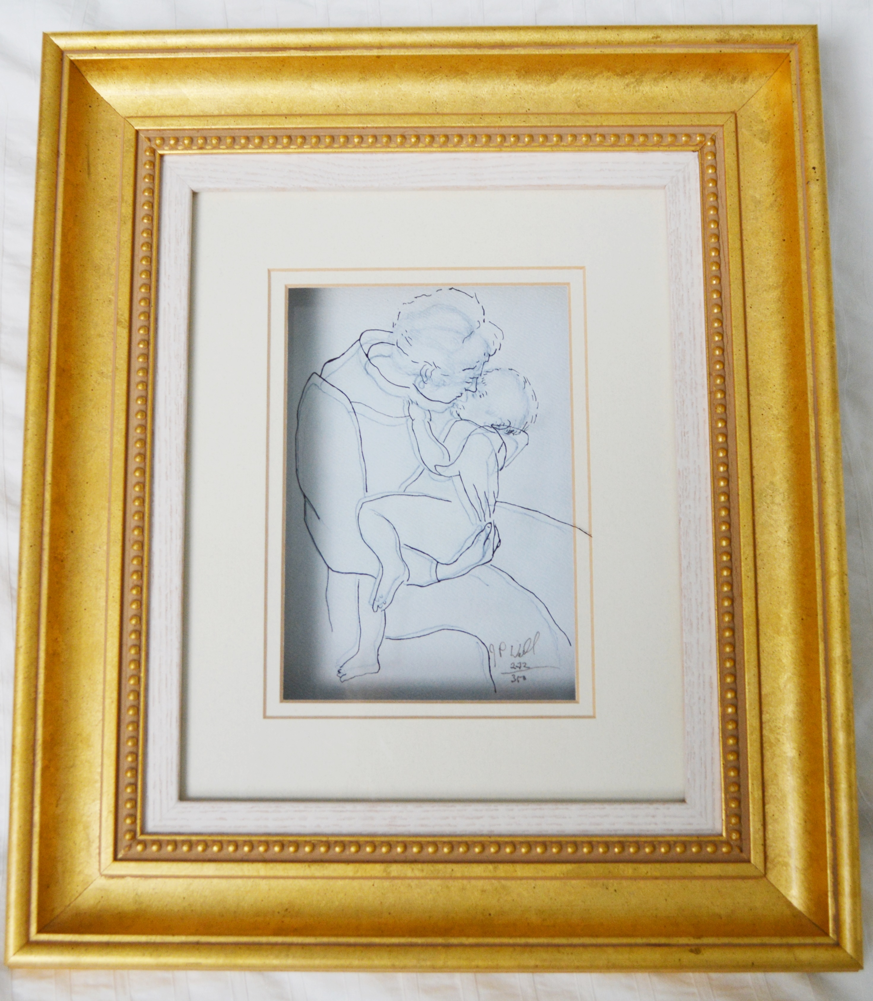 Jean-Pierre Weill Limited Edition "Woman and Child' Vitreograph