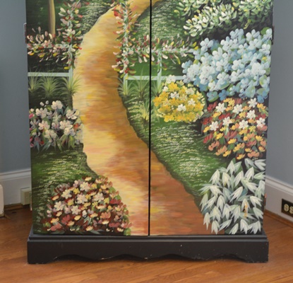 Hand Painted Entertainment Center