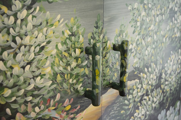 Hand Painted Entertainment Center