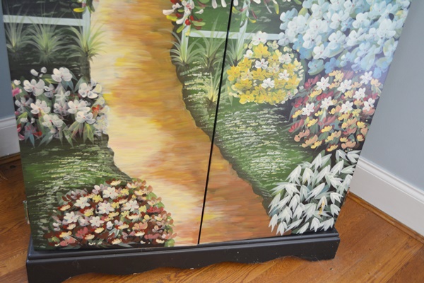 Hand Painted Entertainment Center