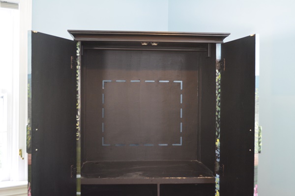 Hand Painted Entertainment Center