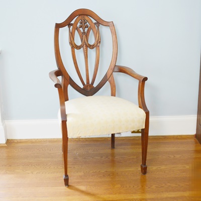 Antique Hepplewhite Style Armchair