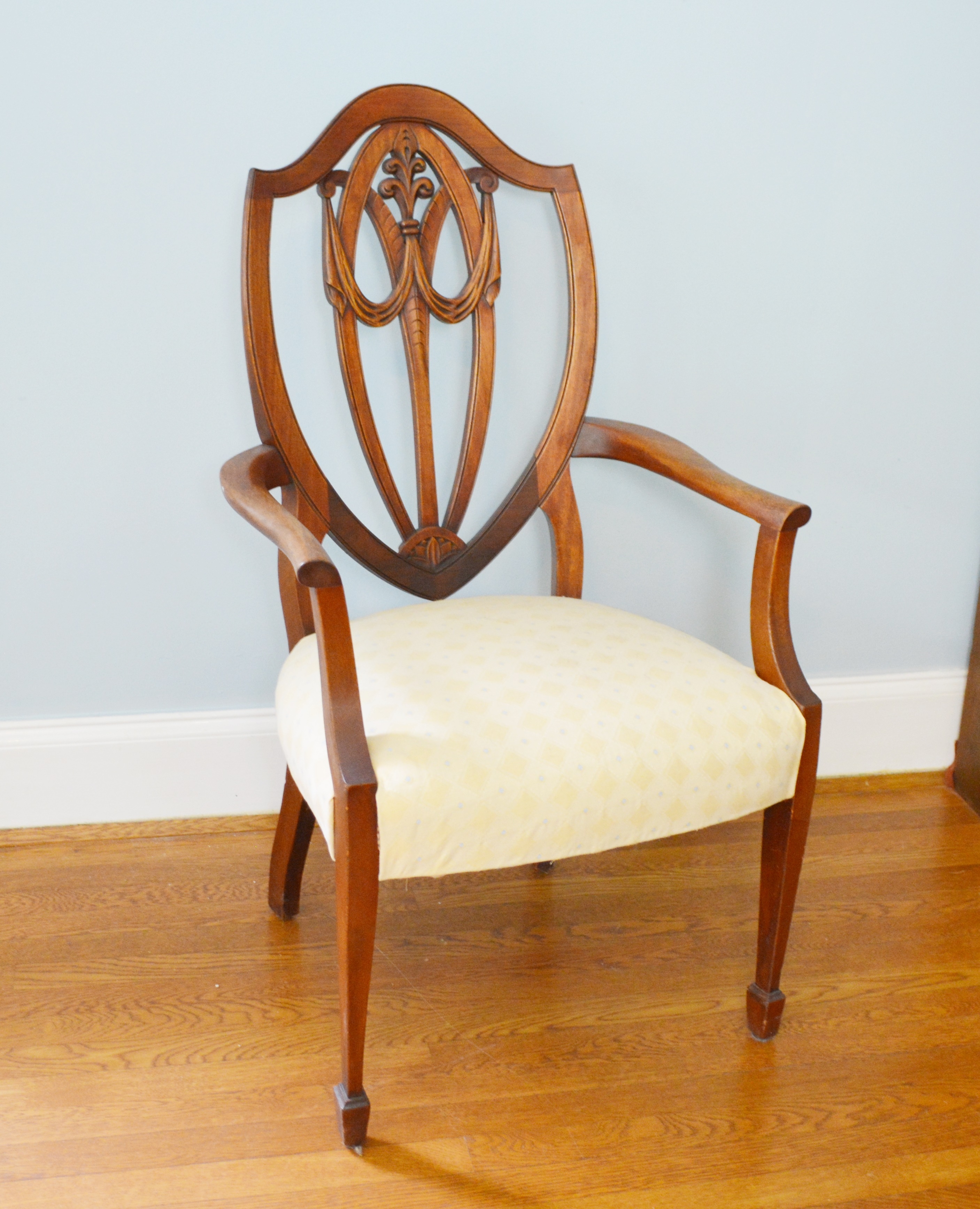 Antique Hepplewhite Style Armchair