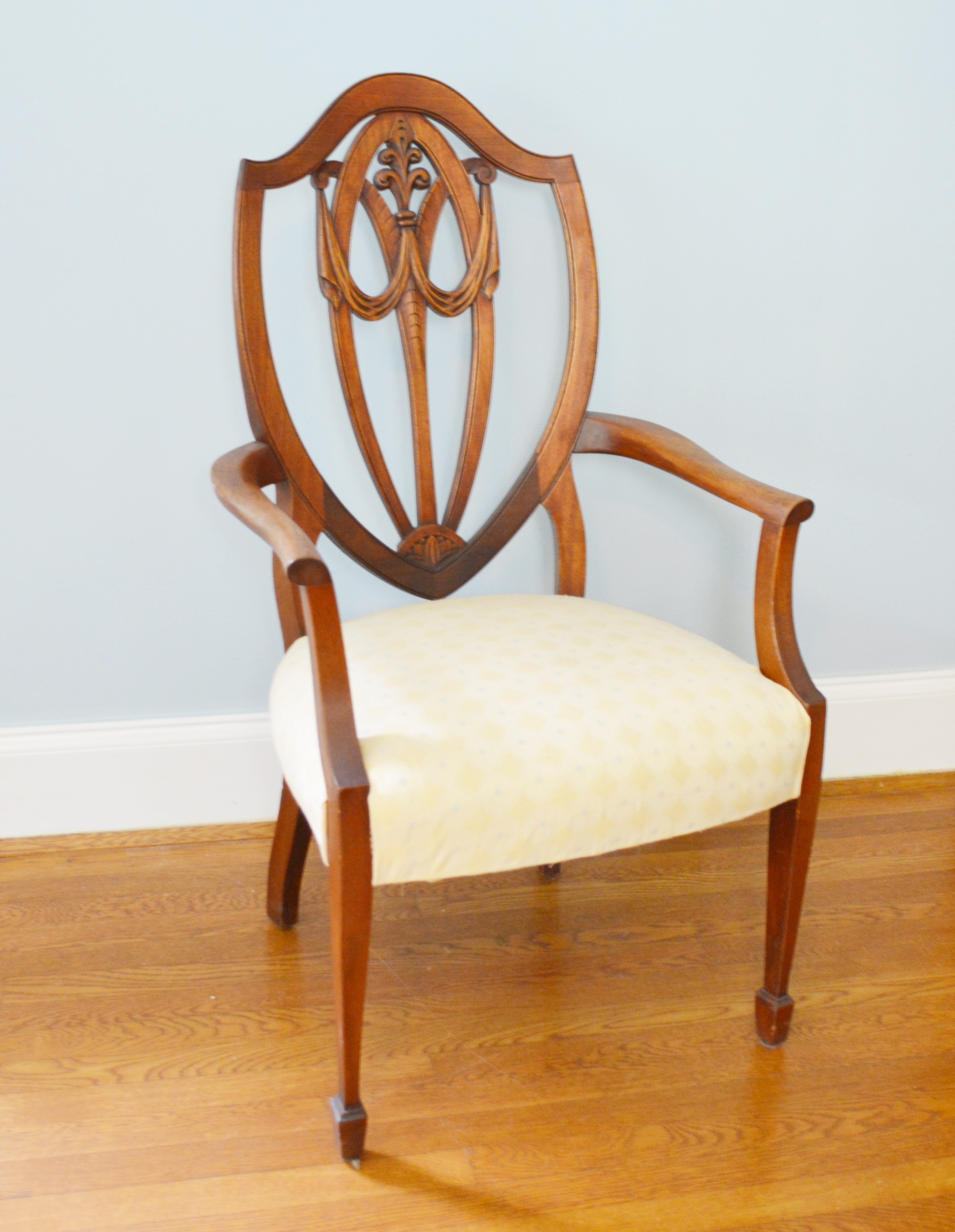 Antique Hepplewhite Style Armchair