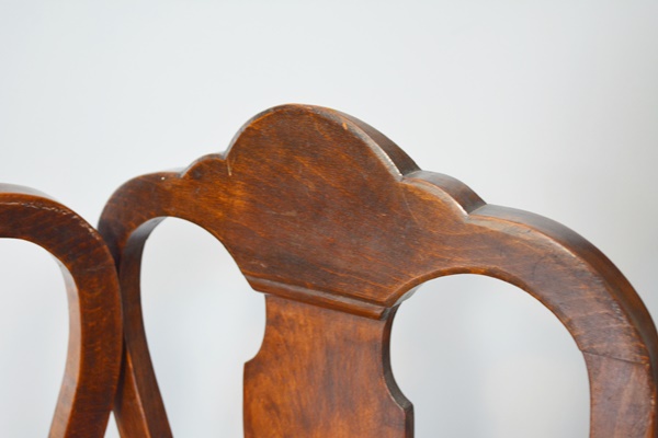 Two 19th Century Dutch Marquetry Side Chairs