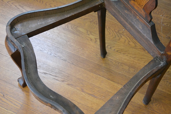 Two 19th Century Dutch Marquetry Side Chairs