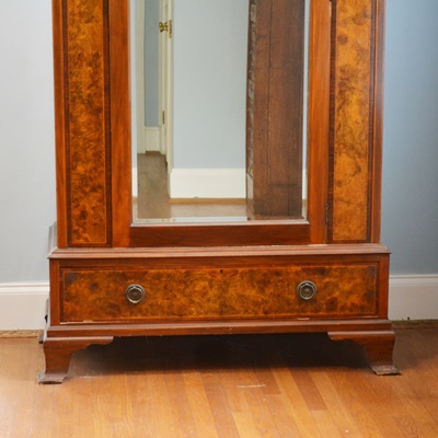 Antique Federal Style Wardrobe With Marquetry
