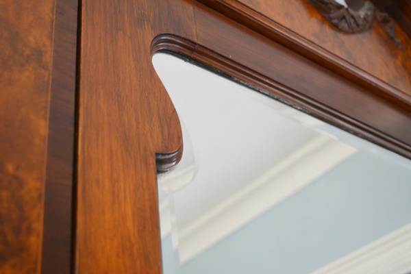 Antique Federal Style Wardrobe With Marquetry