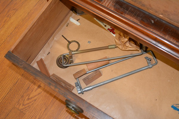 Antique Federal Style Wardrobe With Marquetry