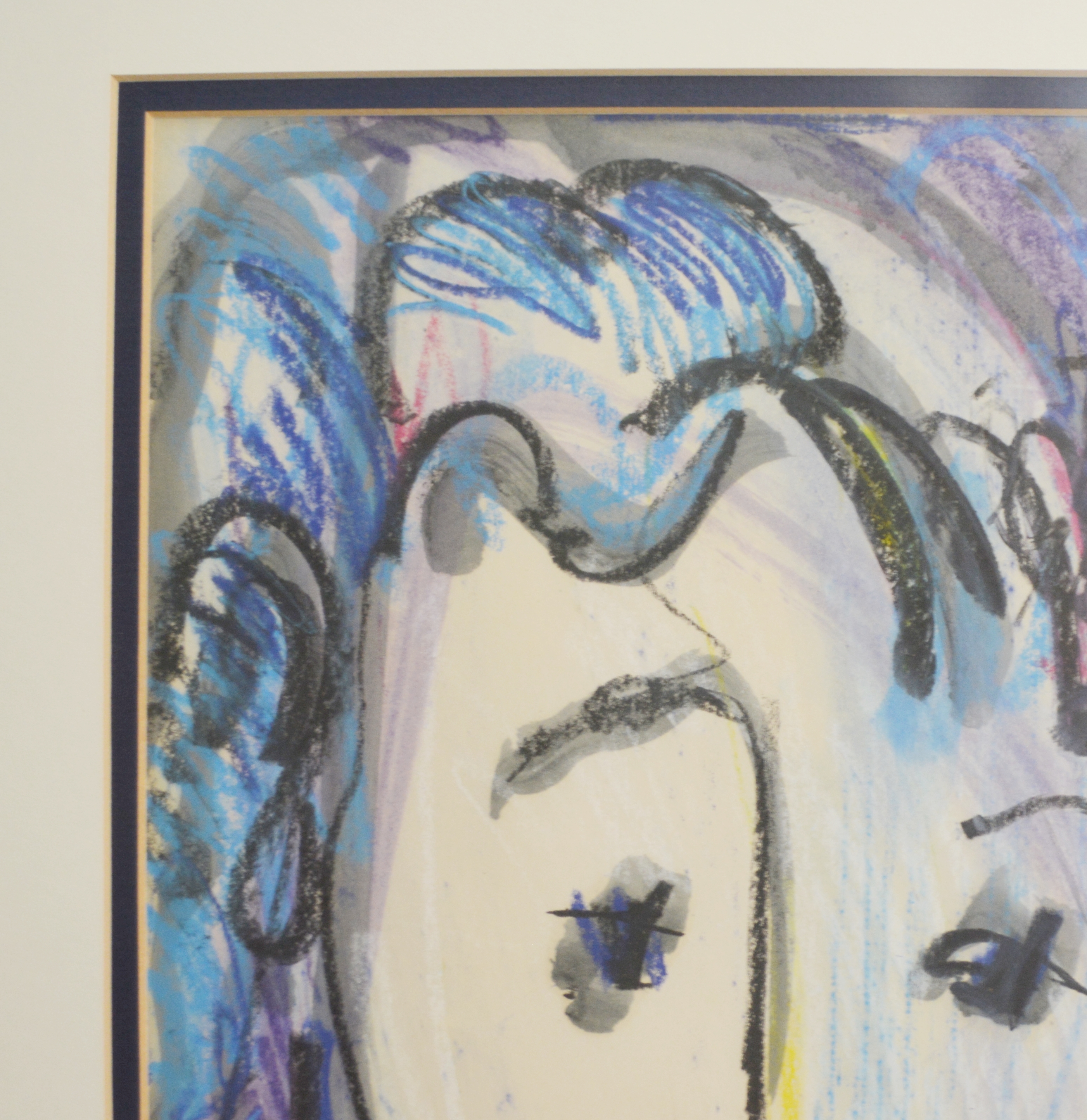 Saul Kaplan Original "Dianna" Pastel Drawing