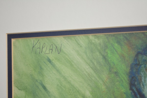 Saul Kaplain Original "Seated Woman" Pastel Drawing