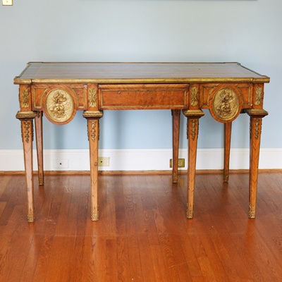 Antique Louis XIV Style Marquetry Desk
