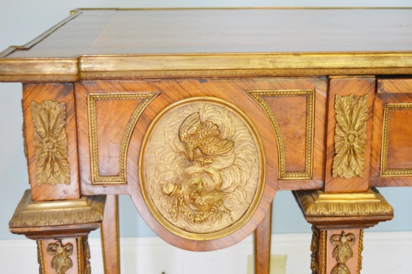 Antique Louis XIV Style Marquetry Desk