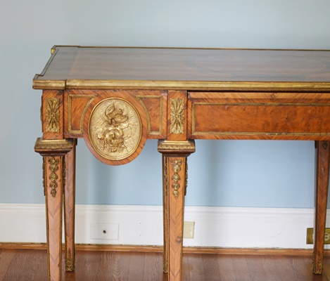 Antique Louis XIV Style Marquetry Desk