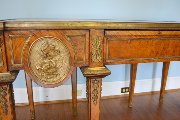 Antique Louis XIV Style Marquetry Desk