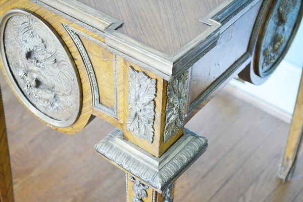 Antique Louis XIV Style Marquetry Desk