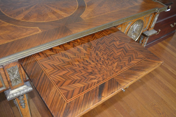 Antique Louis XIV Style Marquetry Desk