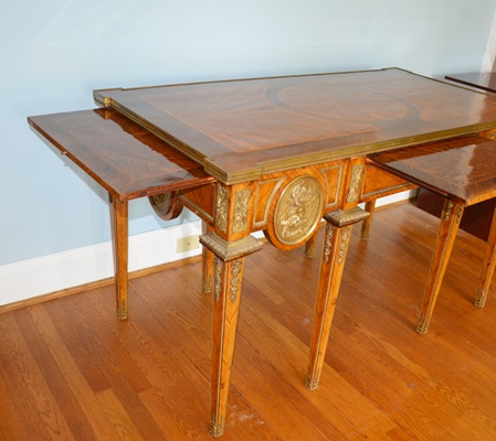Antique Louis XIV Style Marquetry Desk