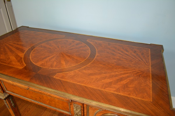 Antique Louis XIV Style Marquetry Desk