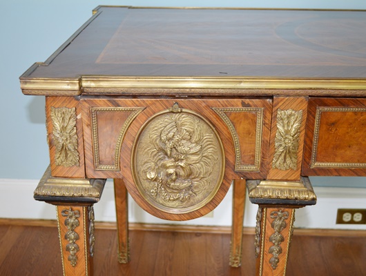 Antique Louis XIV Style Marquetry Desk