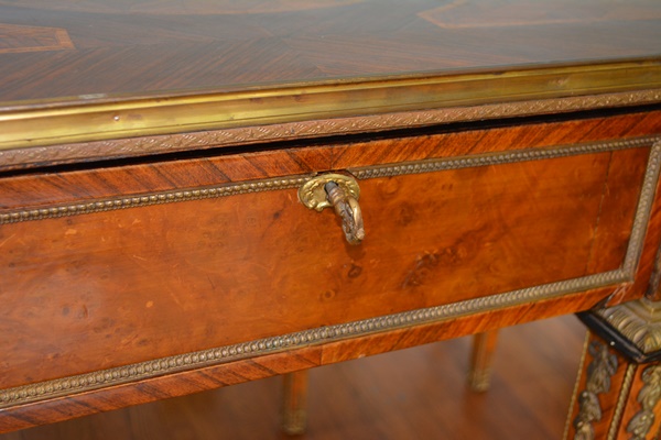 Antique Louis XIV Style Marquetry Desk