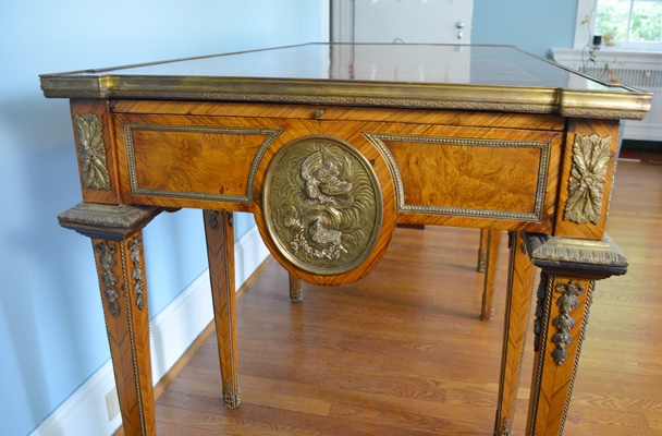 Antique Louis XIV Style Marquetry Desk