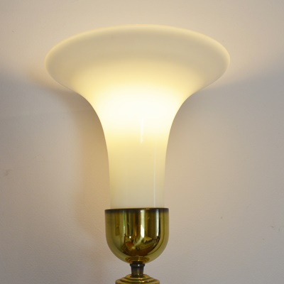 Brass Torchiere Floor Lamp