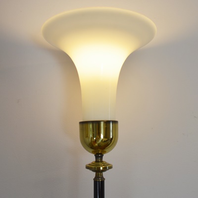 Brass Torchiere Floor Lamp