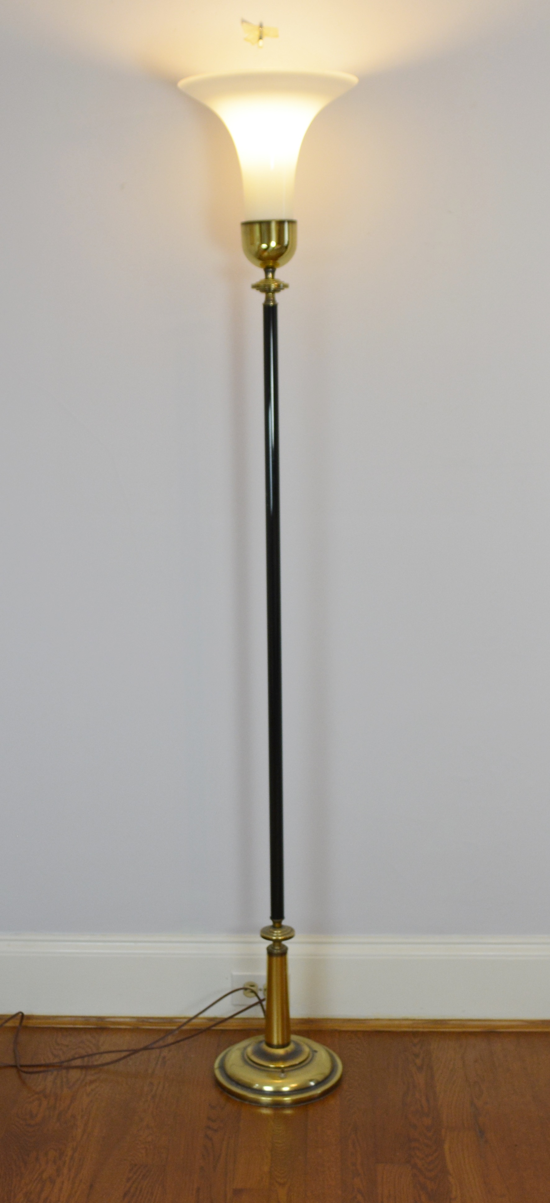 Brass Torchiere Floor Lamp