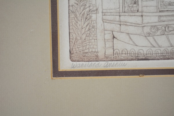 Enid Romanek "Waneland Avenue" Limited Edition Etching