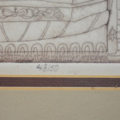 Enid Romanek "Waneland Avenue" Limited Edition Etching